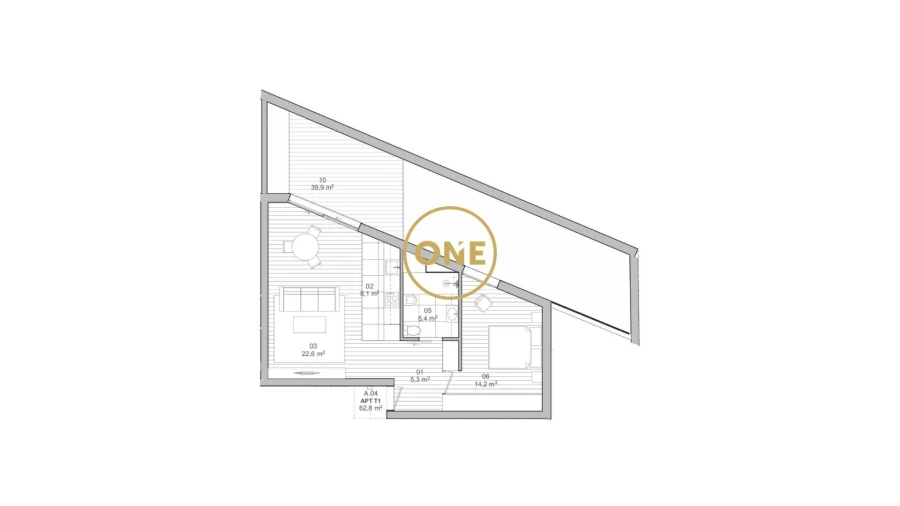 Apartamento T1 para Venda em Matosinhos e Leça da Palmeira Foto 9