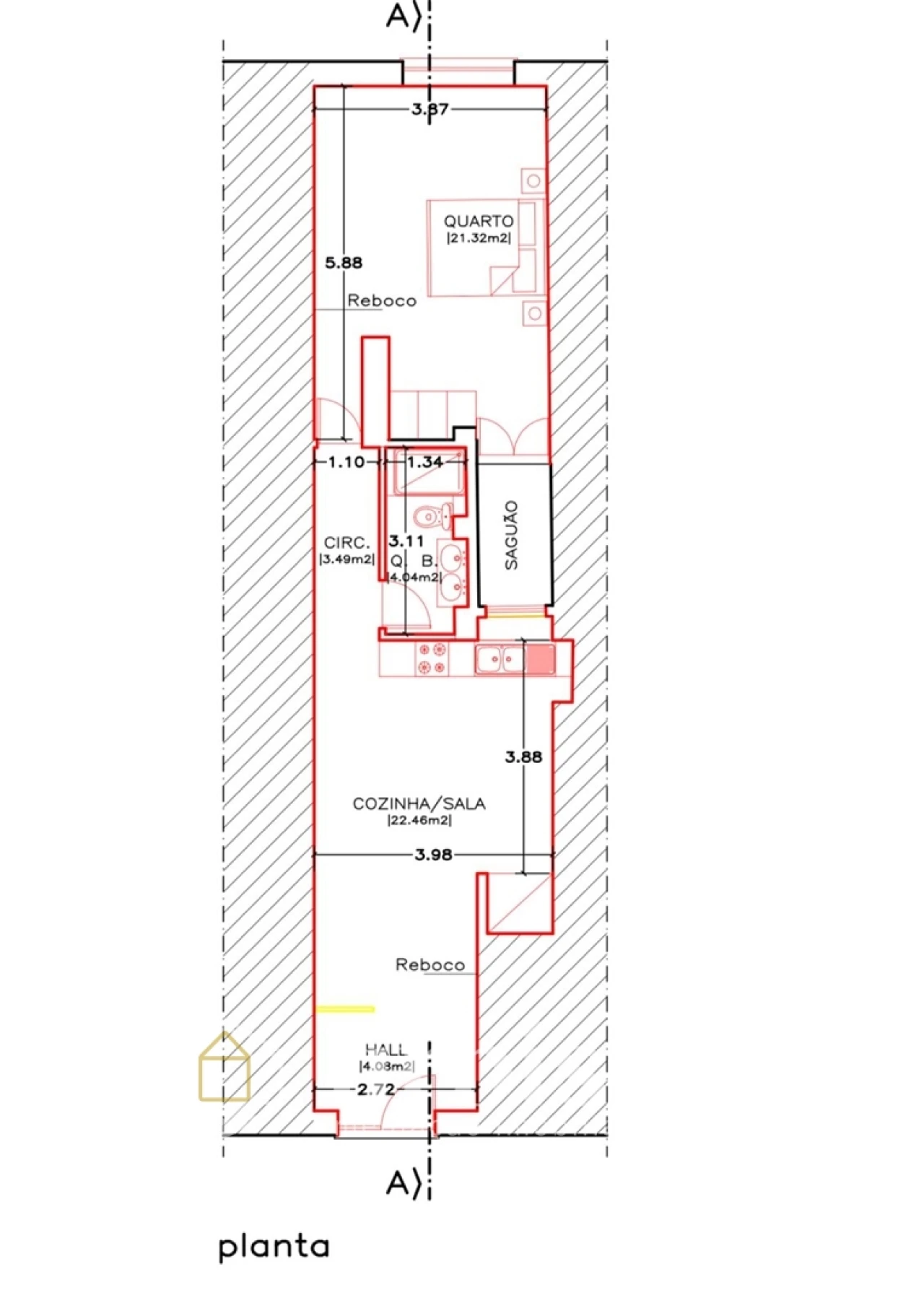 Apartamento T1 para Arrendamento em Buarcos Foto 18