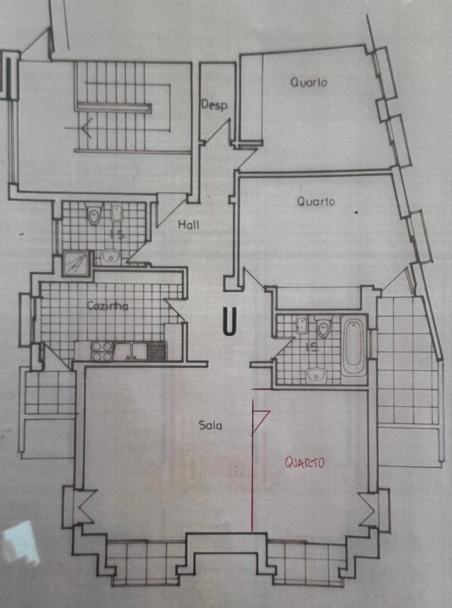 Apartamento T3 para Venda em Sesimbra (Santiago) Planta 1