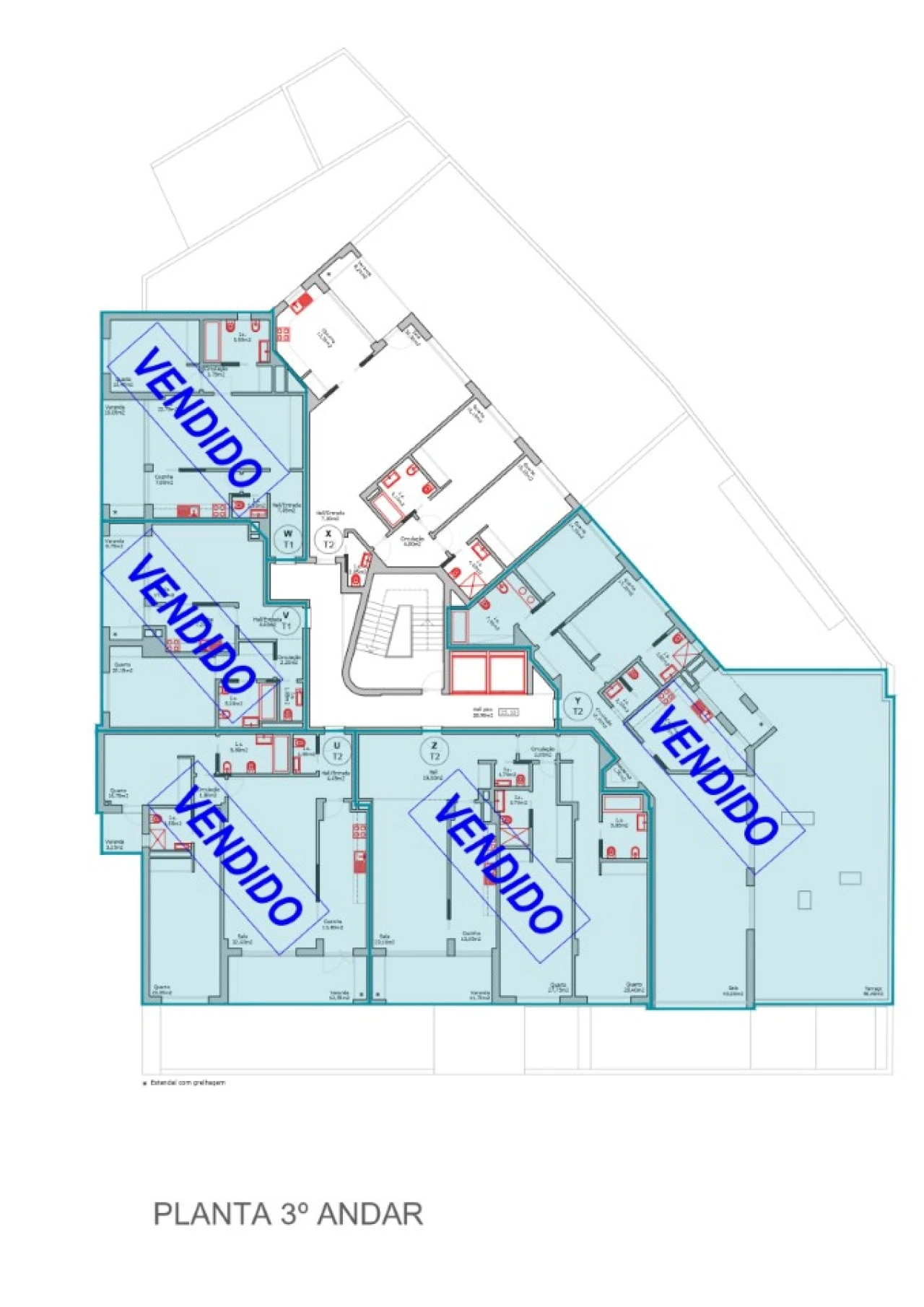 Apartamento T2 para Venda em Portimão Planta 4
