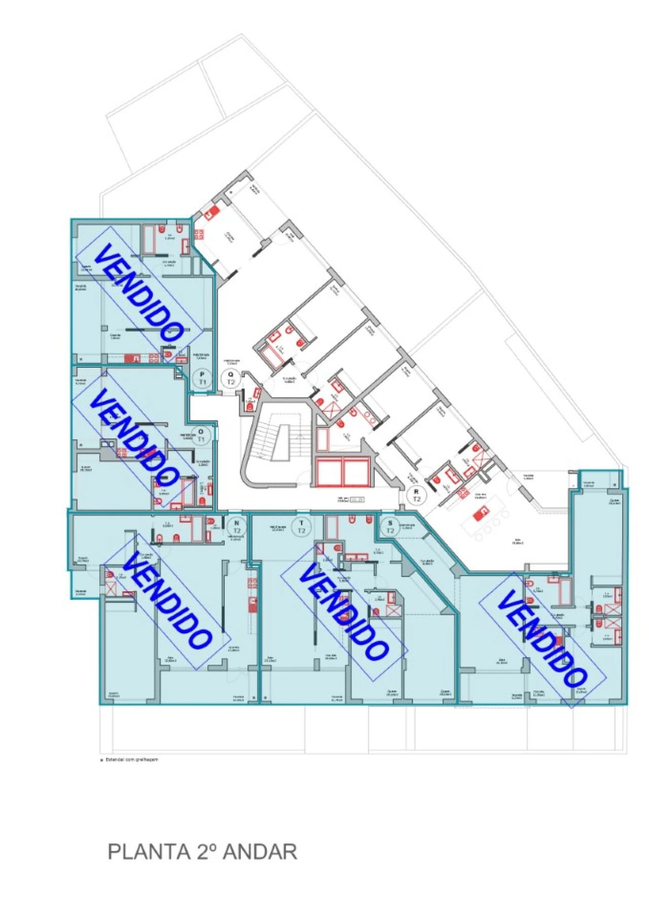 Apartamento T2 para Venda em Portimão Planta 3