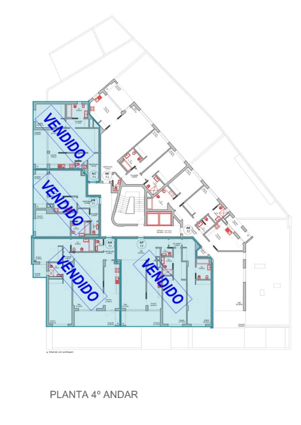Apartamento T2 para Venda em Portimão Planta 5