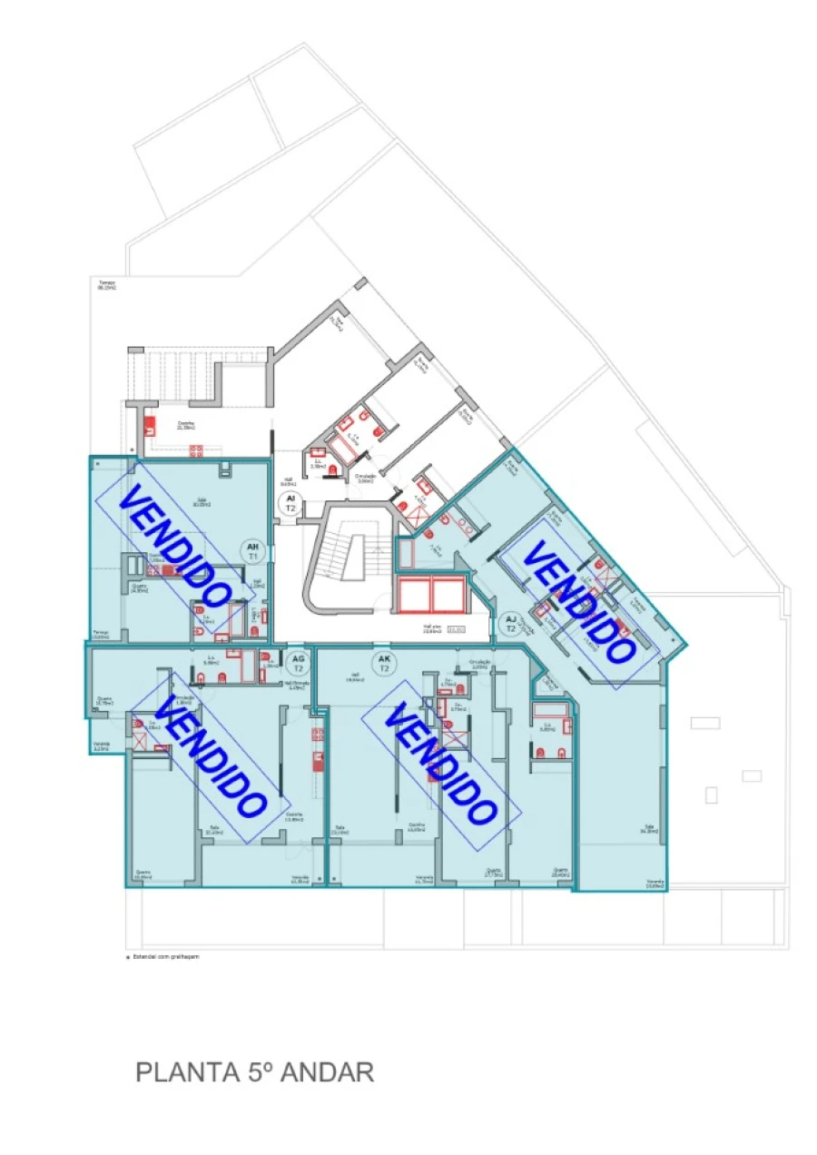 Apartamento T2 para Venda em Portimão Planta 6