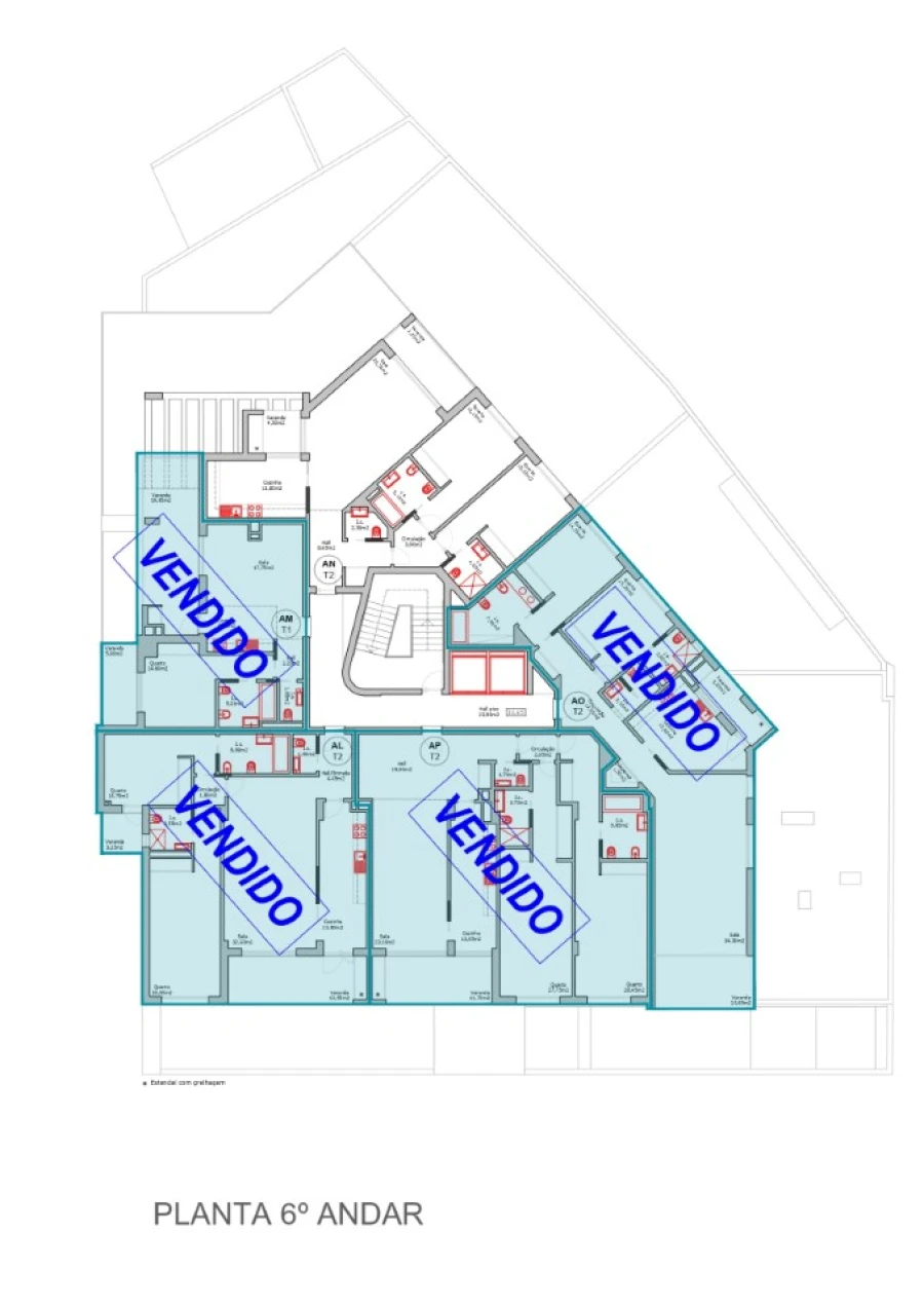 Apartamento T2 para Venda em Portimão Planta 7