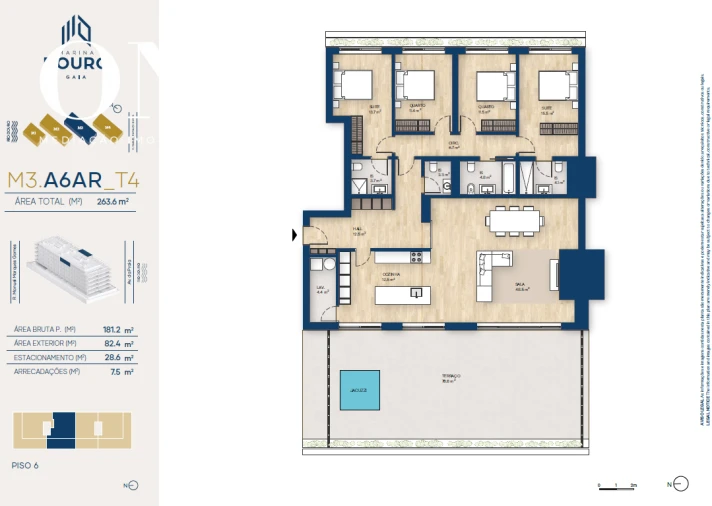 Apartamento T4 para Venda em Santa Marinha e São Pedro da Afurada Foto 16