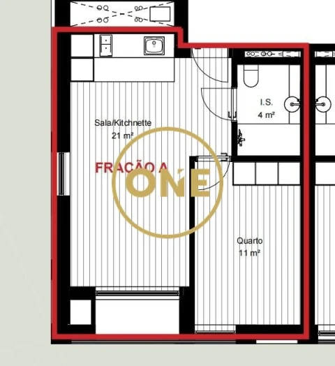 Apartamento T1 para Venda em Vila Nova de Famalicão e Calendário