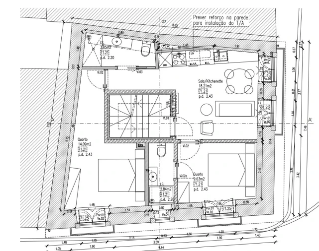 Apartamento T8 para Venda em São Vicente Planta 3