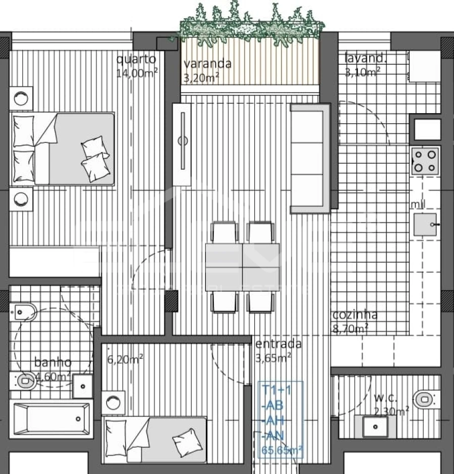 Apartamento T1 para Venda em Baguim do Monte (Rio Tinto) Foto 5