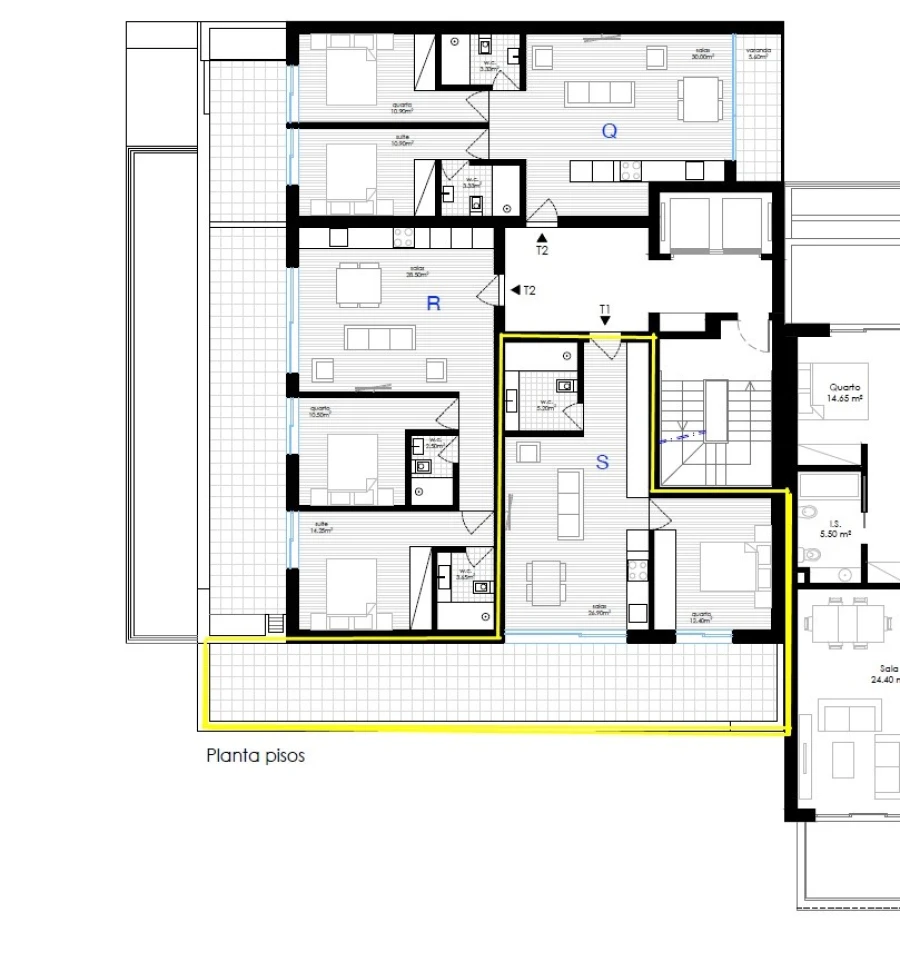 Apartamento T1 para Venda em Portimão Planta 1