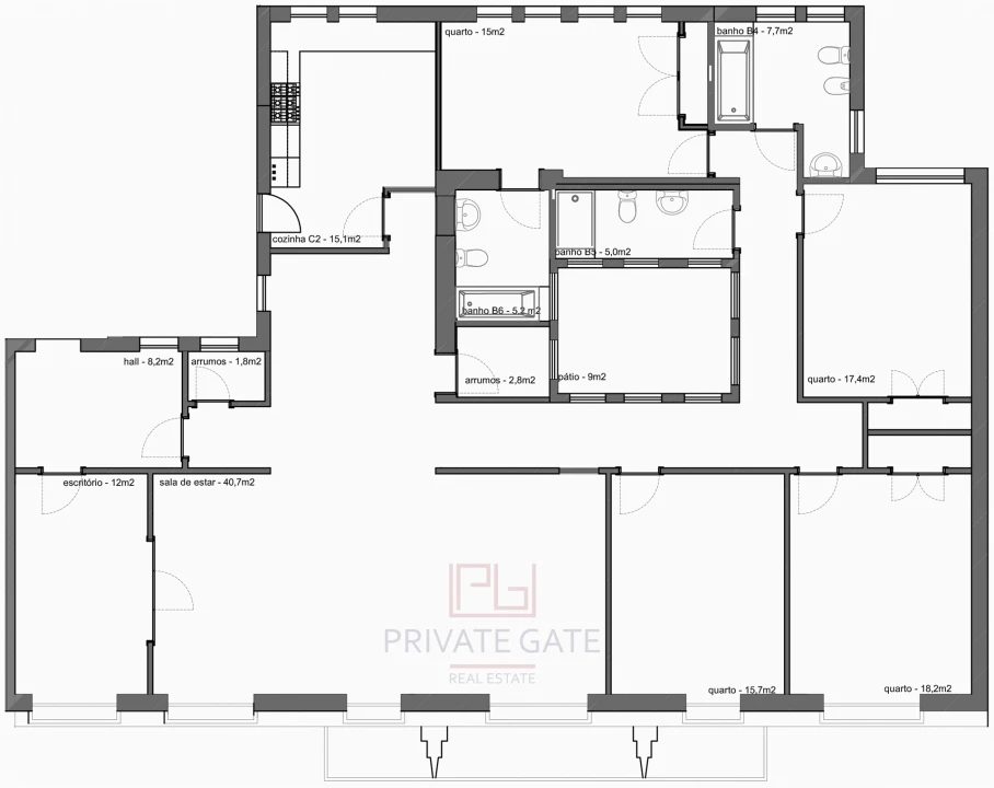Apartamento T4 para Arrendamento em Cedofeita, Santo Ildefonso, Sé, Miragaia, São Nicolau e Vitória Foto 35
