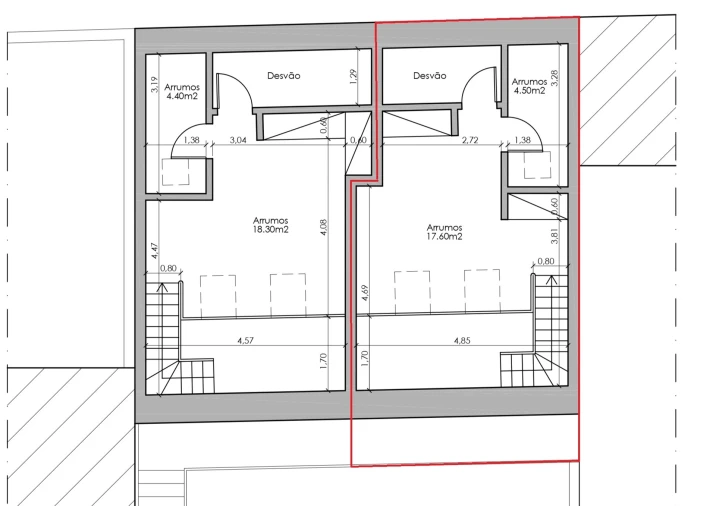 Apartamento T1 para Venda em Viseu Planta 2