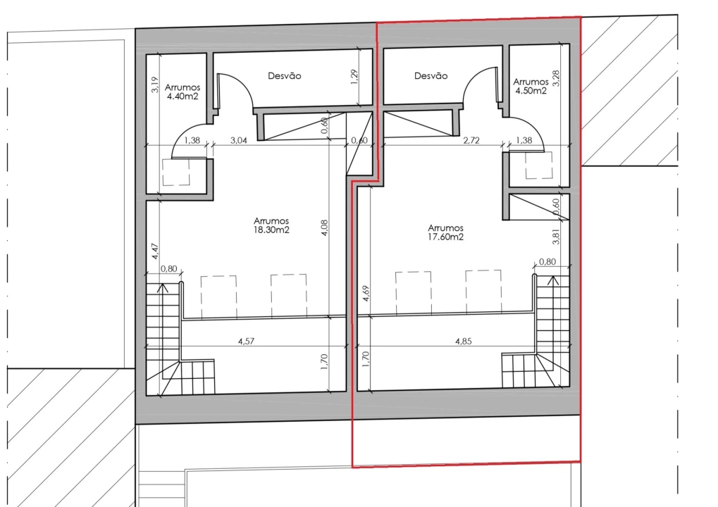 Apartamento T1 para Venda em Viseu Planta 2