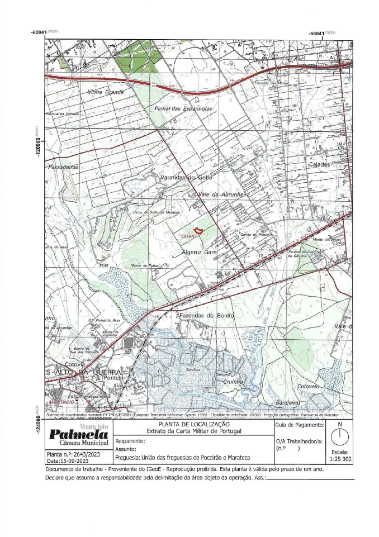 Terreno Comércio / Armazém para Venda em Palmela Planta 4