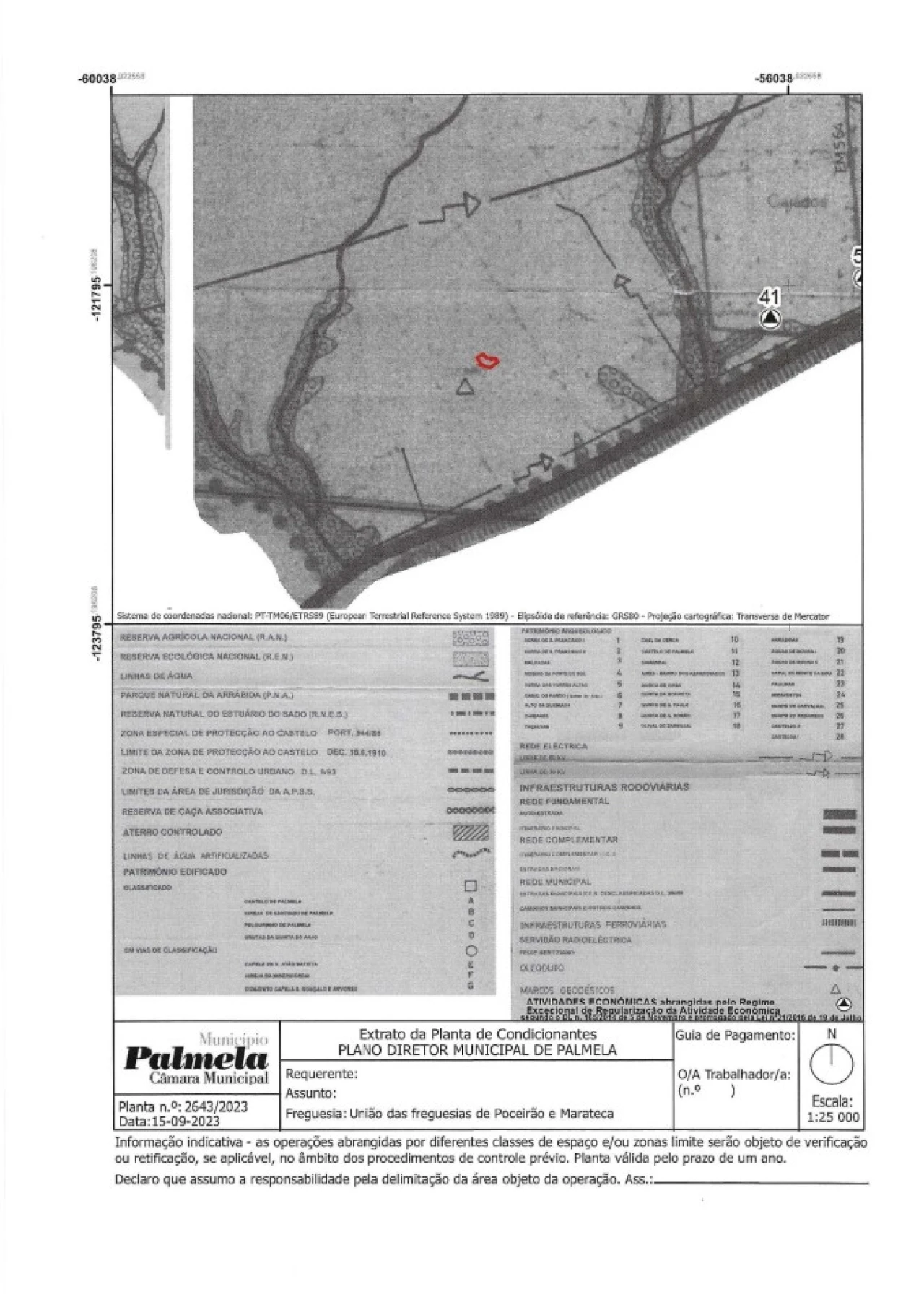 Terreno Comércio / Armazém para Venda em Palmela Planta 5