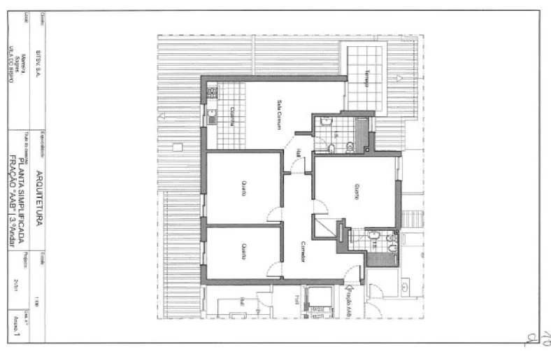 Apartamento T3 para Venda em Vila de Sagres Planta 1