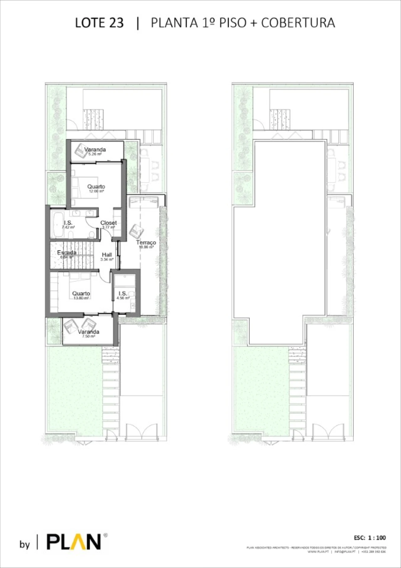 Moradia T3 para Venda em Montenegro Planta 2