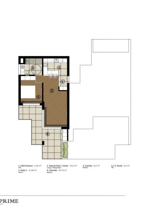 Apartamento T1 para Venda em São Martinho