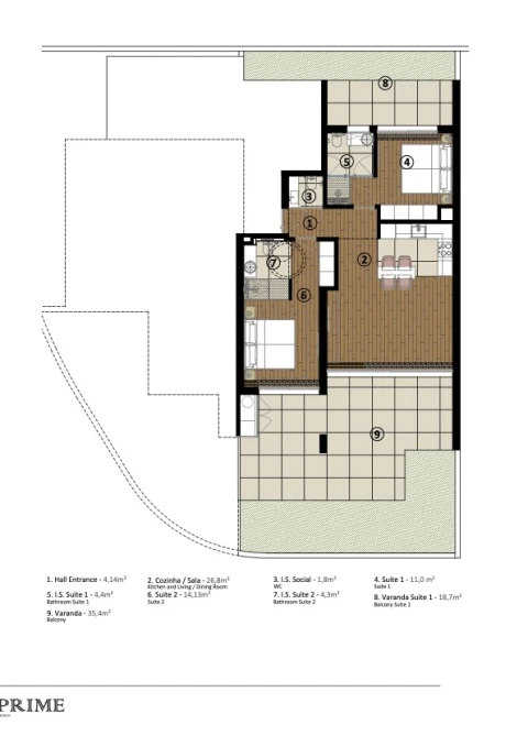Apartamento T2 para Venda em São Martinho