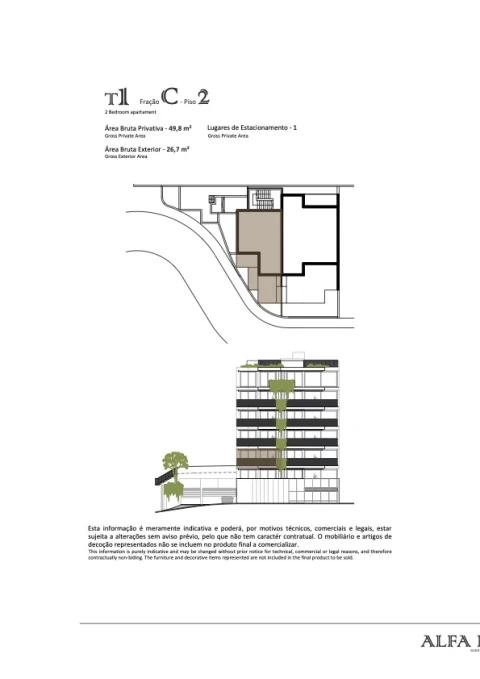 Apartamento T1 para Venda em São Martinho
