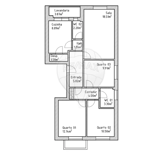 Apartamento T3 para Arrendamento em Ermesinde Foto 20