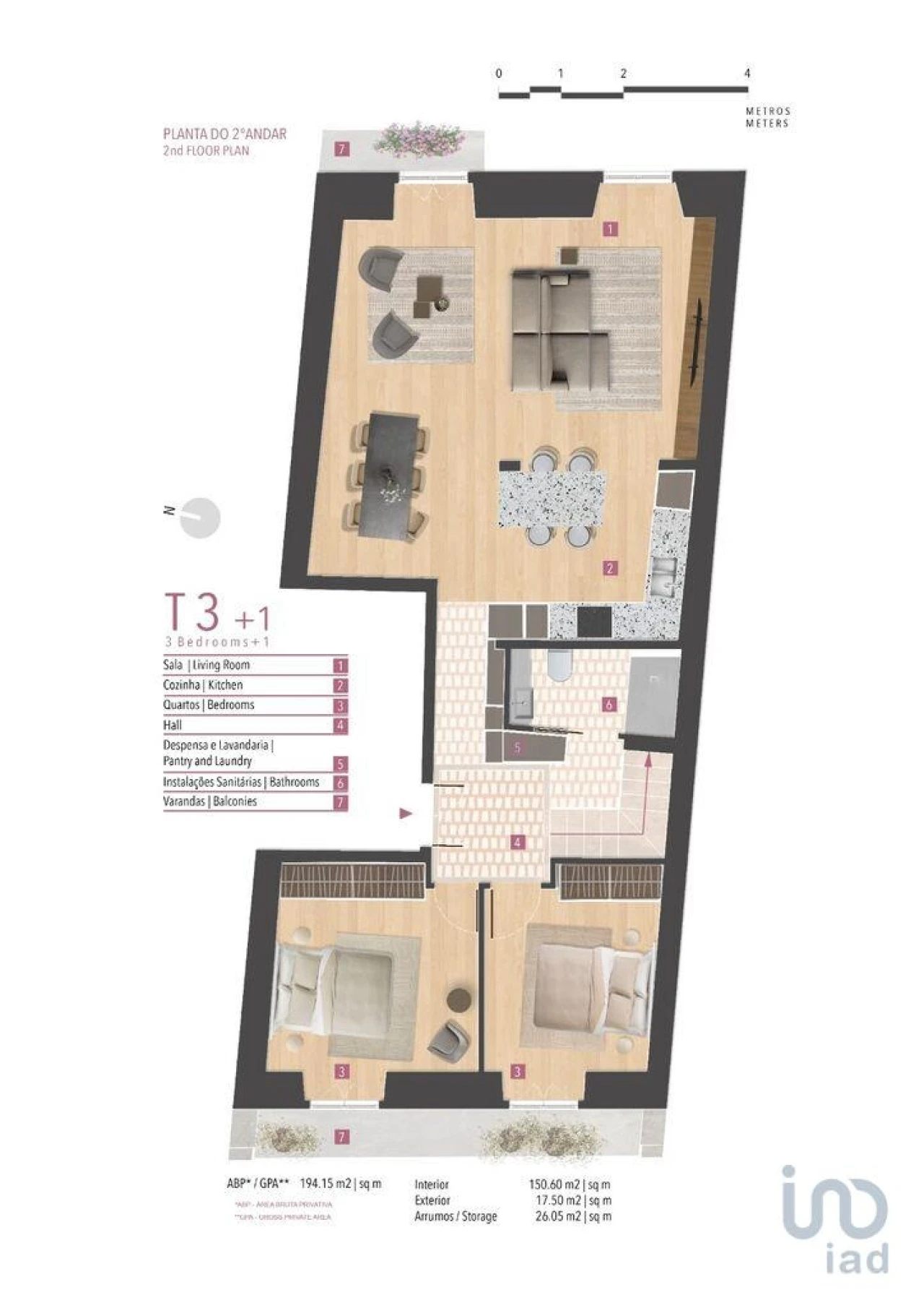 Apartamento T5 para Venda em Santo António Foto 10