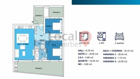 Apartamento T3 para Venda em Portimão