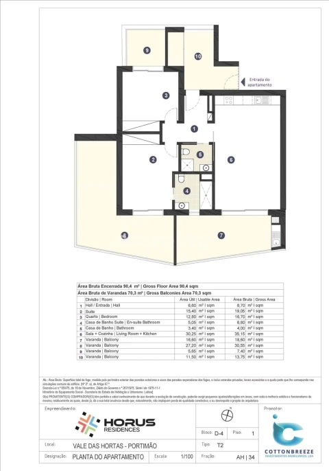 Apartamento T2 para Venda em Portimão