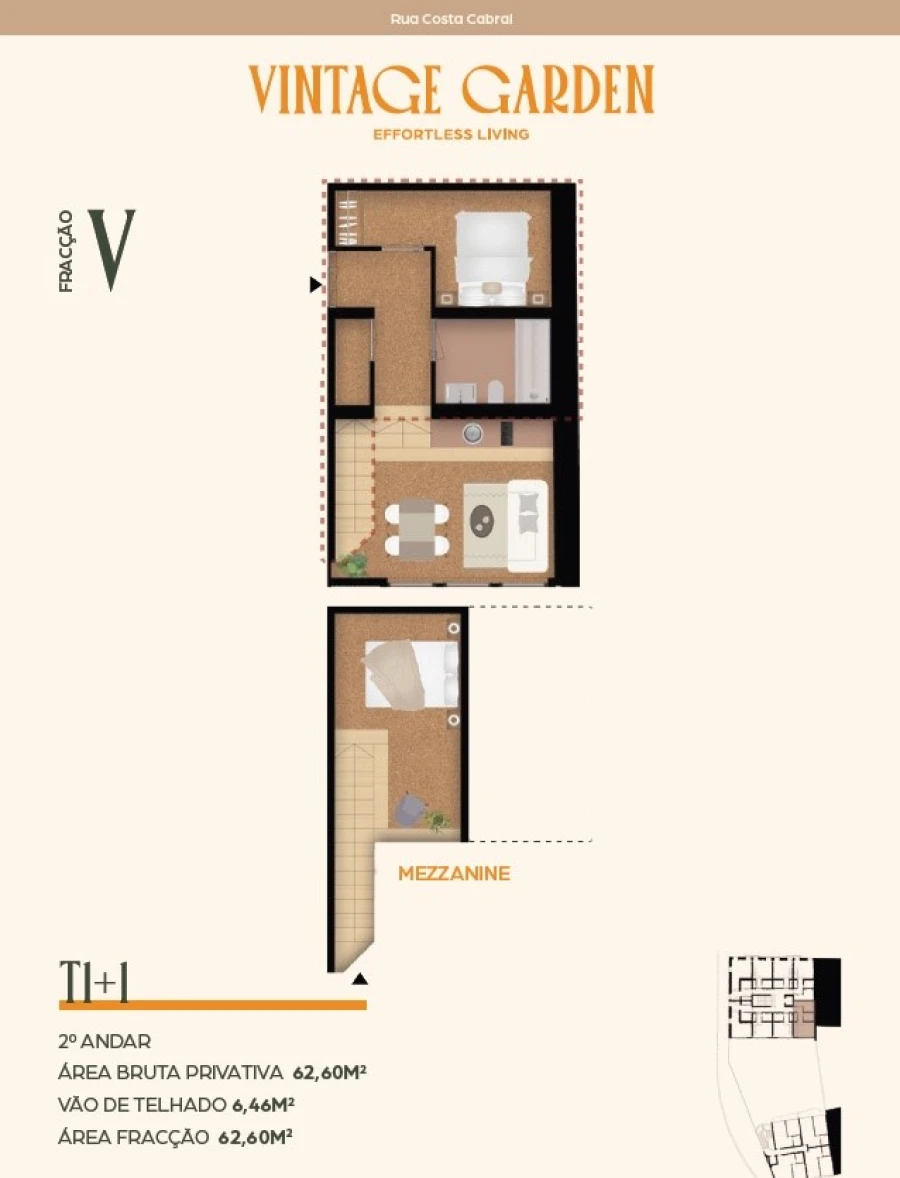 Apartamento T1 para Venda em Paranhos Planta 1