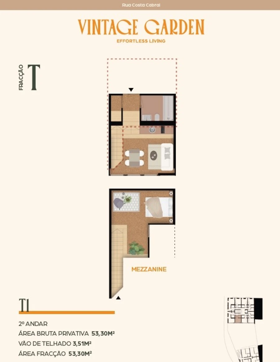 Apartamento T1 para Venda em Paranhos Planta 1