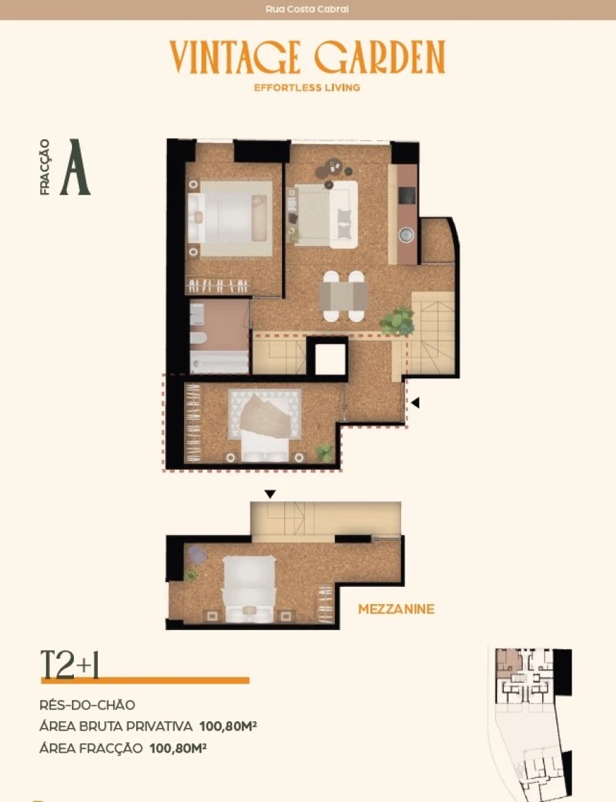 Apartamento T2 para Venda em Paranhos Planta 1