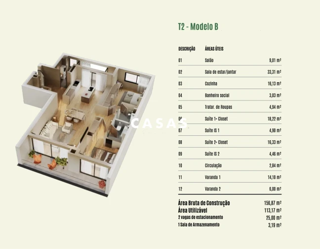 Apartamento T2 para Venda em São Martinho Foto 41