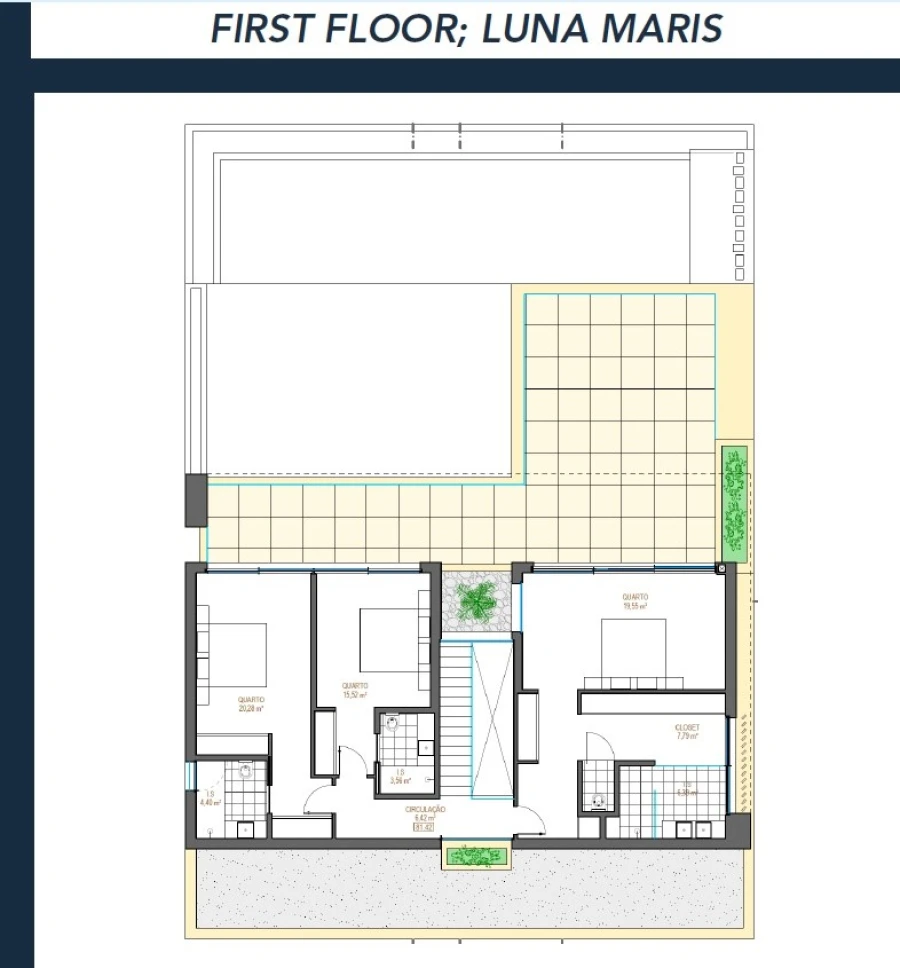 Moradia T3 para Venda em Vau Planta 1