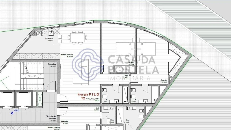Apartamento T2 para Venda em Mafamude e Vilar do Paraíso Foto 14