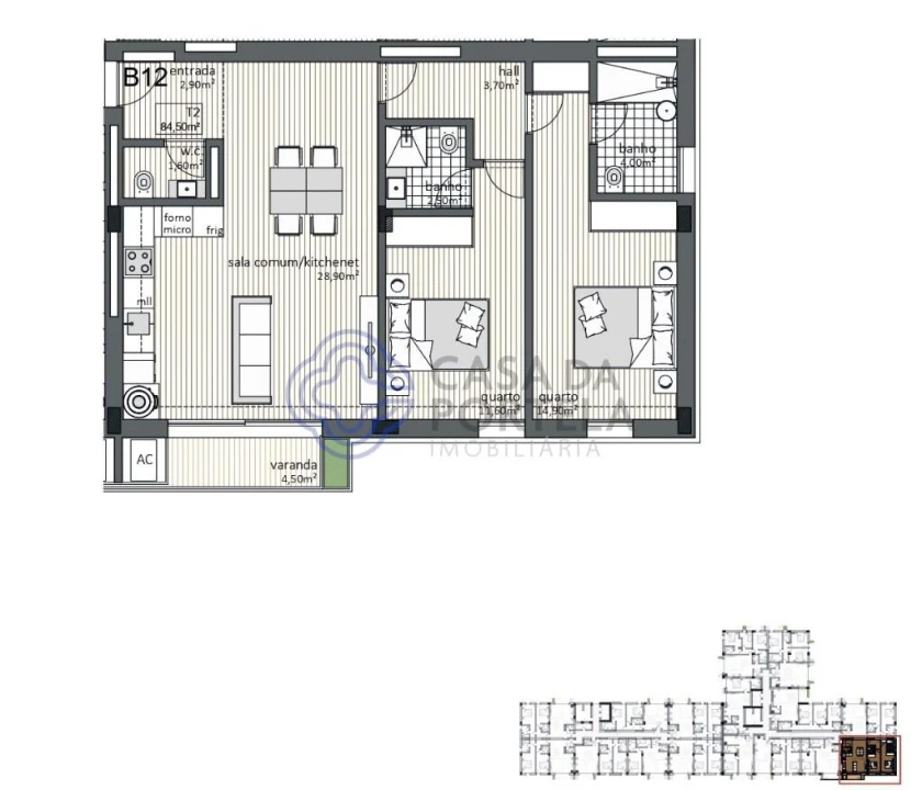 Apartamento T2 para Venda em Paranhos Foto 17