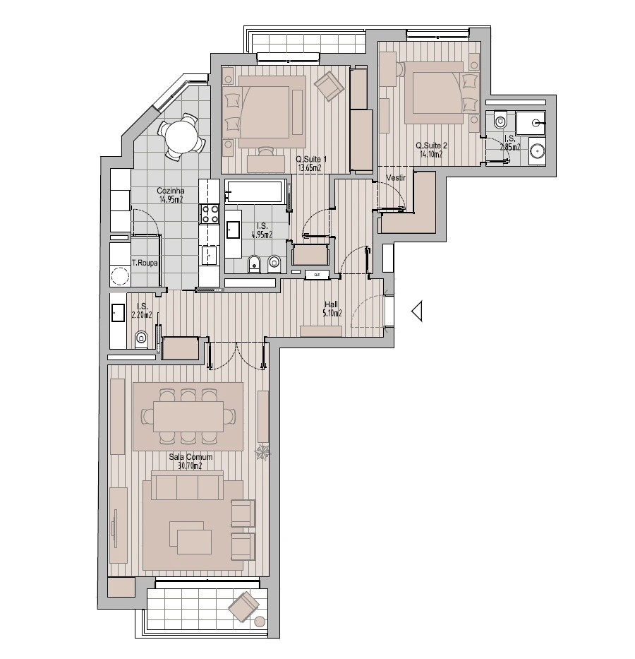 Apartamento T2 para Venda em Avenidas Novas Foto 7