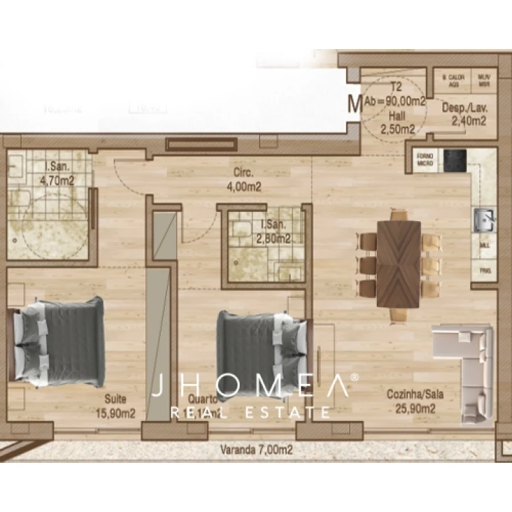 Apartamento T2 para Venda em Glória e Vera Cruz Foto 8