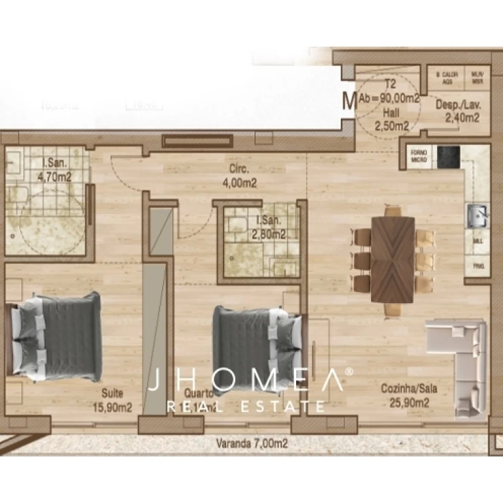 Apartamento T2 para Venda em Glória e Vera Cruz Foto 17