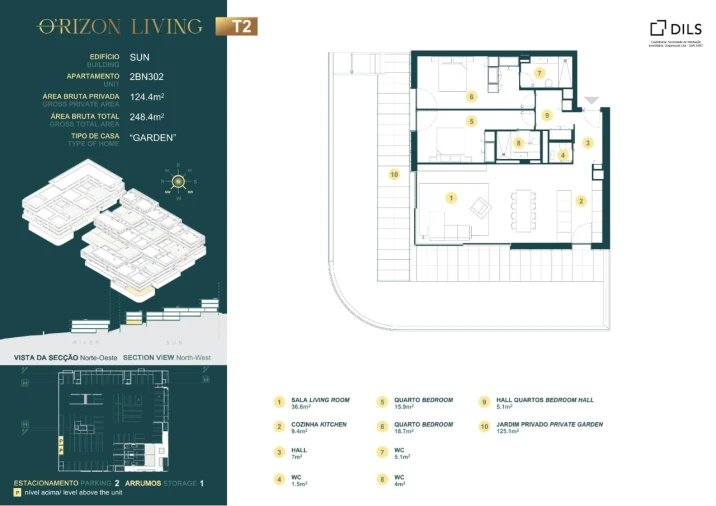 Apartamento T2 para Venda em Gondomar (São Cosme), Valbom e Jovim Planta 1