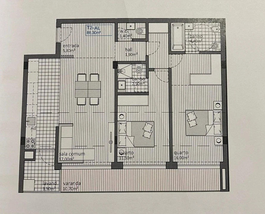 Apartamento T2 para Venda em Baguim do Monte (Rio Tinto) Foto 17