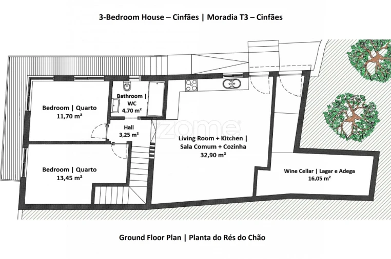 Moradia T3 para Venda em São Cristovão de Nogueira Foto 43