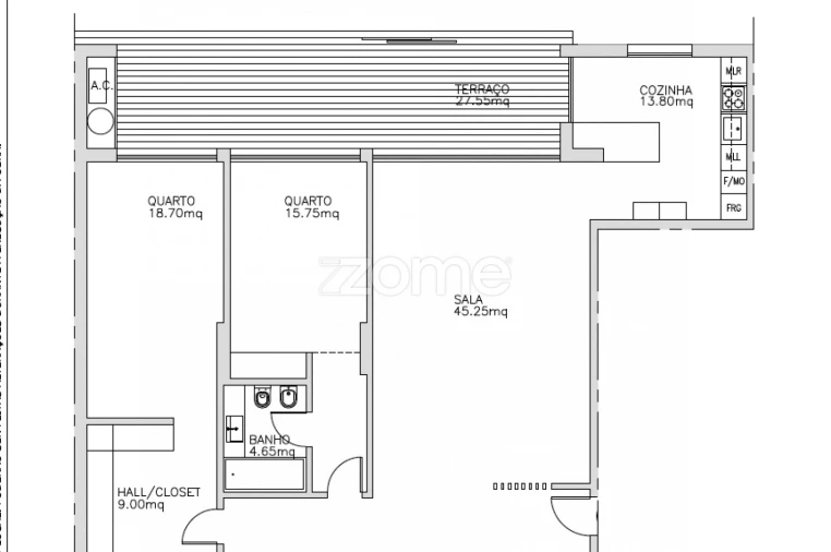 Apartamento T2 para Venda em Carcavelos e Parede Foto 31