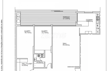 Apartamento T2 para Venda em Carcavelos e Parede