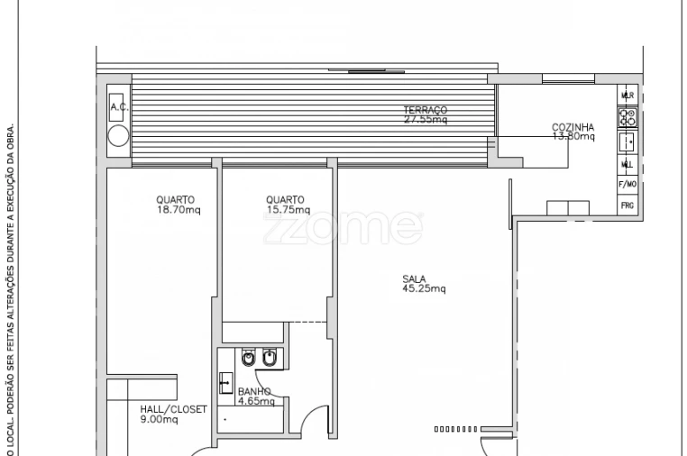 Apartamento T2 para Venda em Carcavelos e Parede Foto 31