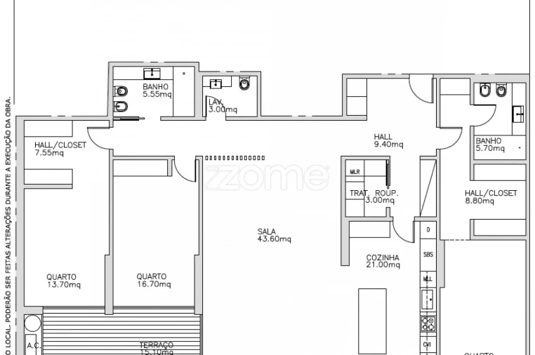 Apartamento T3 para Venda em Carcavelos e Parede Foto 31