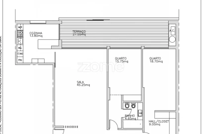 Apartamento T2 para Venda em Carcavelos e Parede