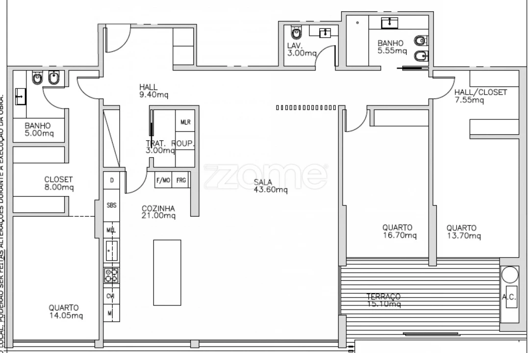 Apartamento T3 para Venda em Carcavelos e Parede Foto 31