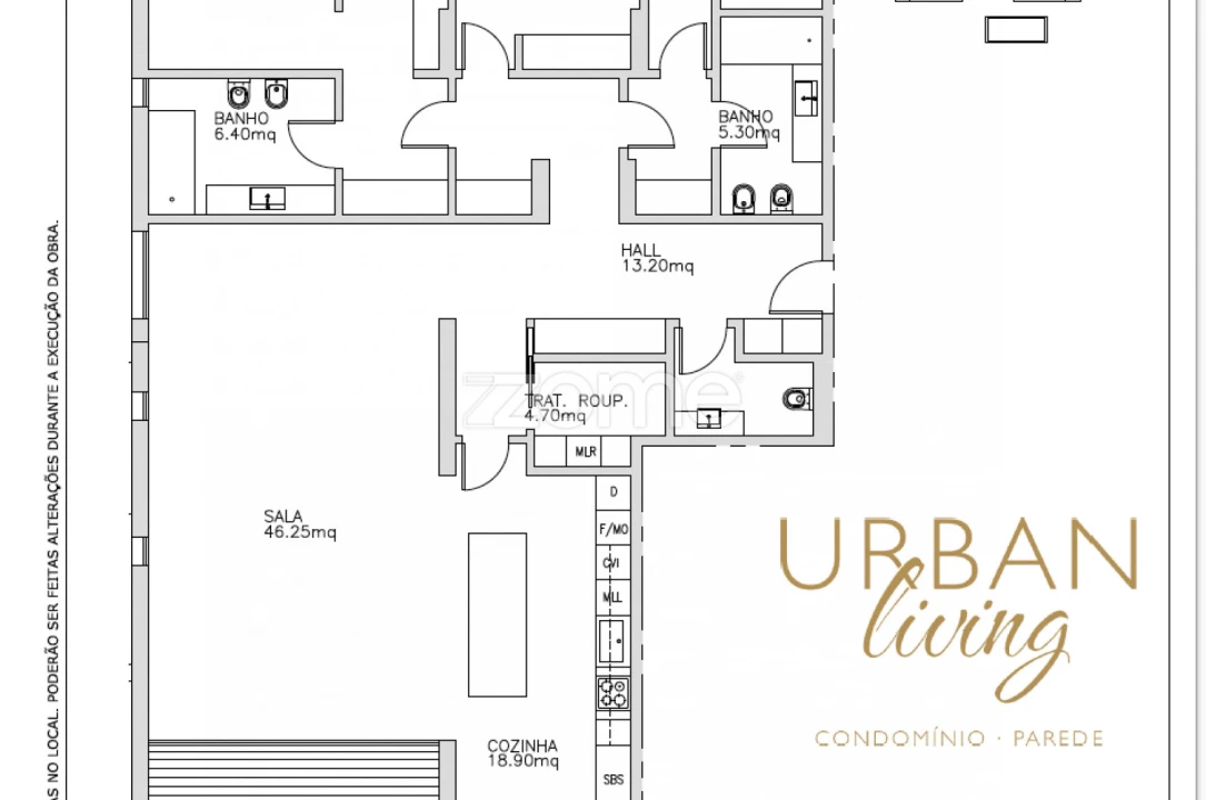 Apartamento T3 para Venda em Carcavelos e Parede Foto 31