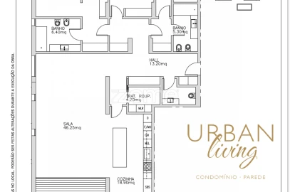 Apartamento T3 para Venda em Carcavelos e Parede
