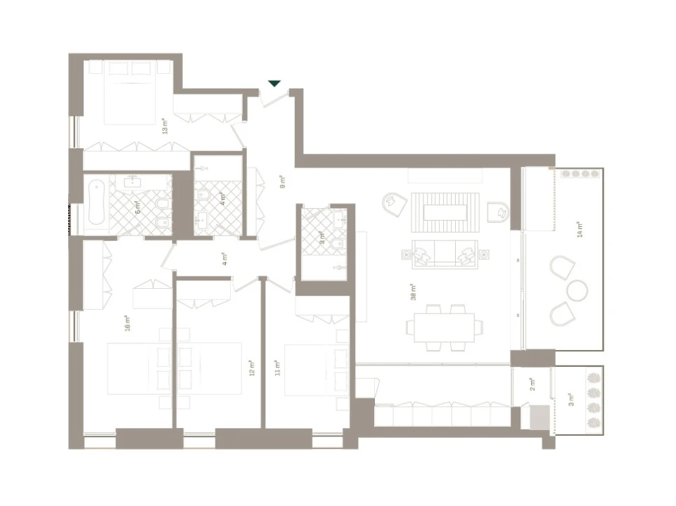 Apartamento T4 para Venda em Santa Marinha e São Pedro da Afurada Foto 23