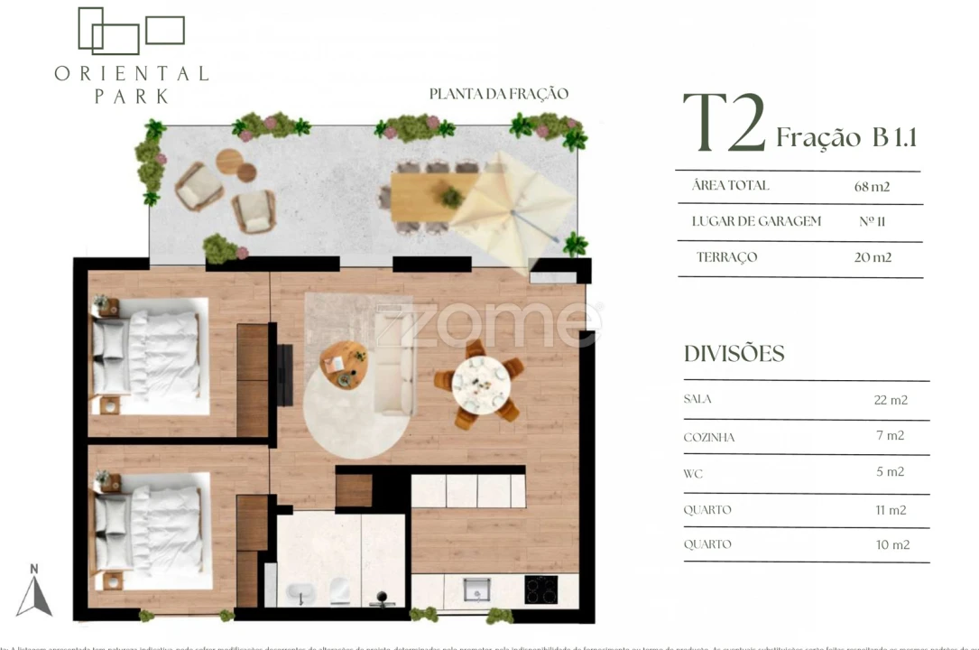 Apartamento T2 para Venda em Campanhã Planta 2